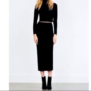 NWT Zara Maxi Pencil Skirt with Split